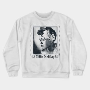 Billie Holiday /\ Original Retro Fan Art Design Crewneck Sweatshirt